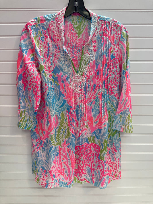 Top Long Sleeve Designer By Lilly Pulitzer In Multi-colored, Size: S