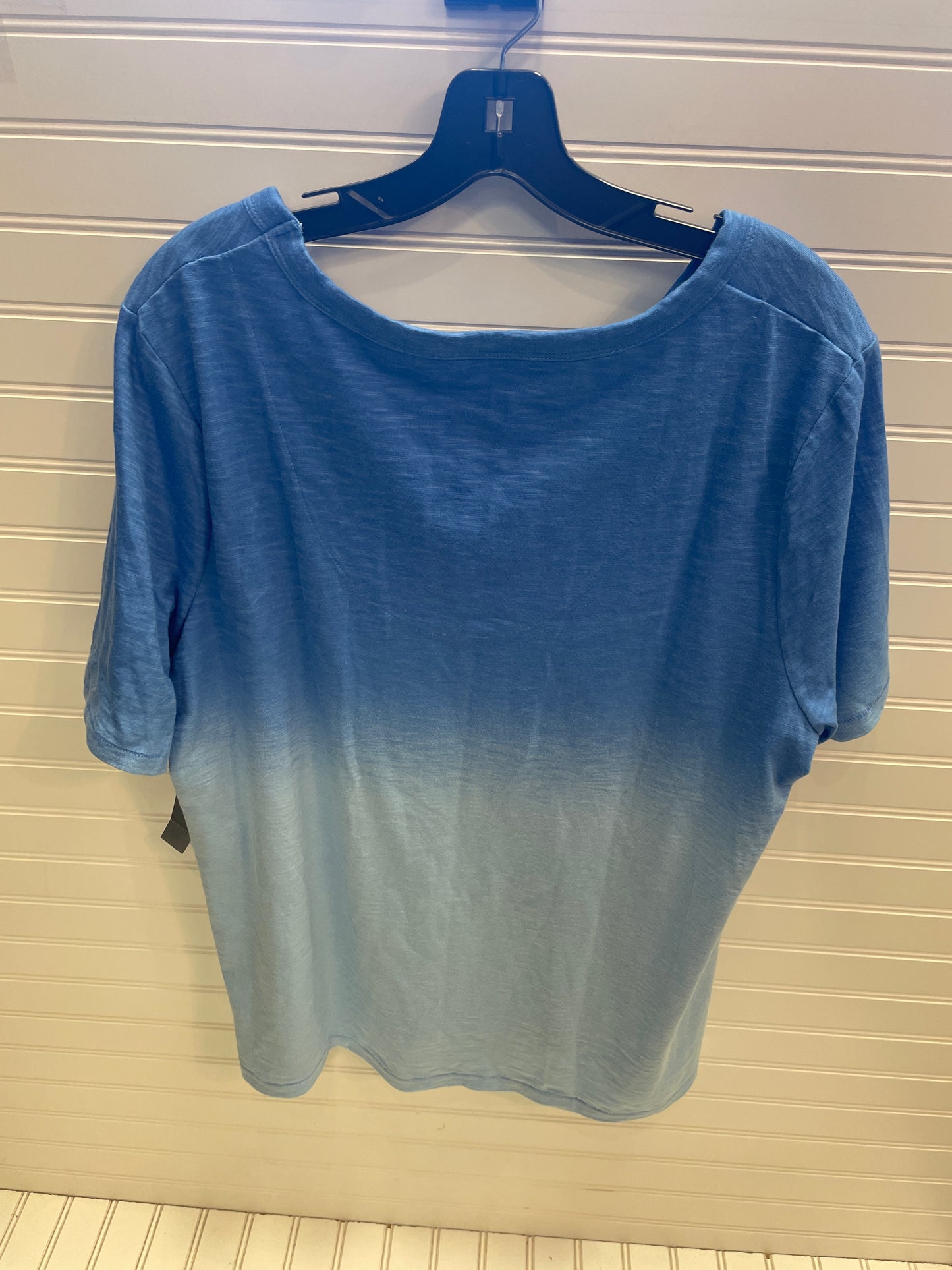 Top Short Sleeve By Chicos In Blue, Size: Xl