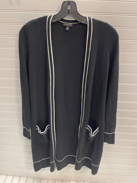 Sweater Cardigan By Talbots In Black & White, Size: Xs