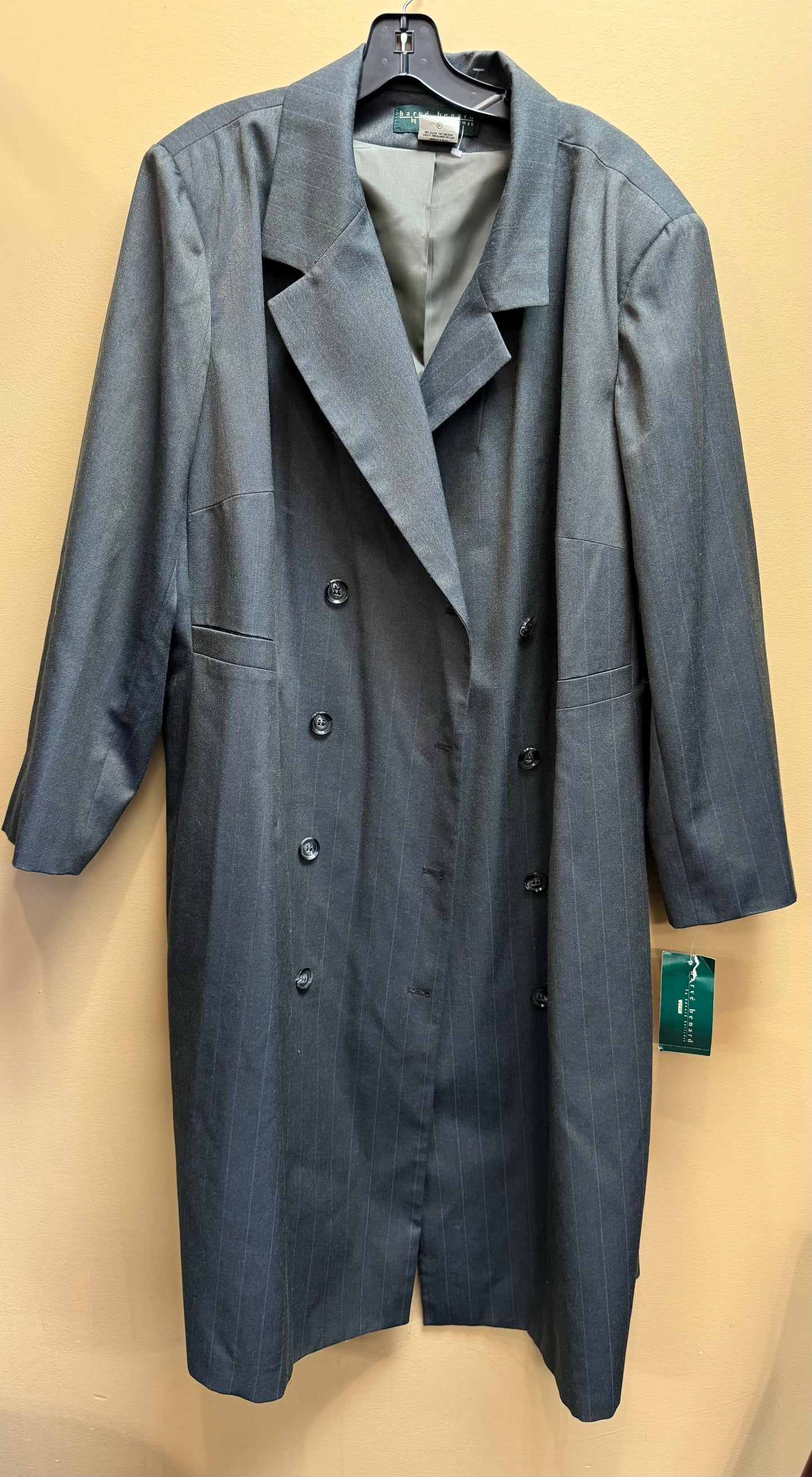 Coat Trench Coat By Harve Bernard In Grey, Size: 24