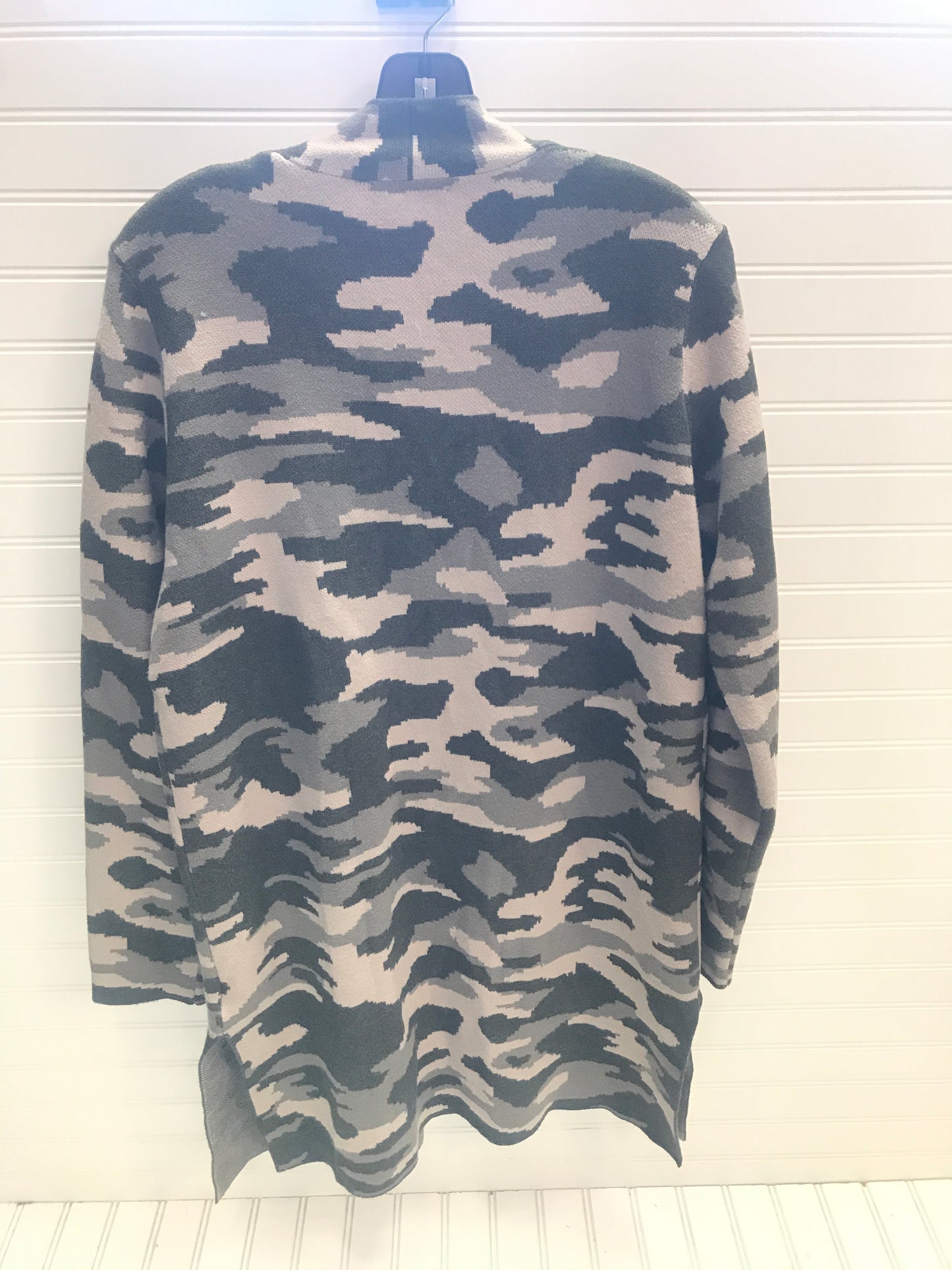 Sweater Cardigan By Rachel Zoe In Camouflage Print, Size: M