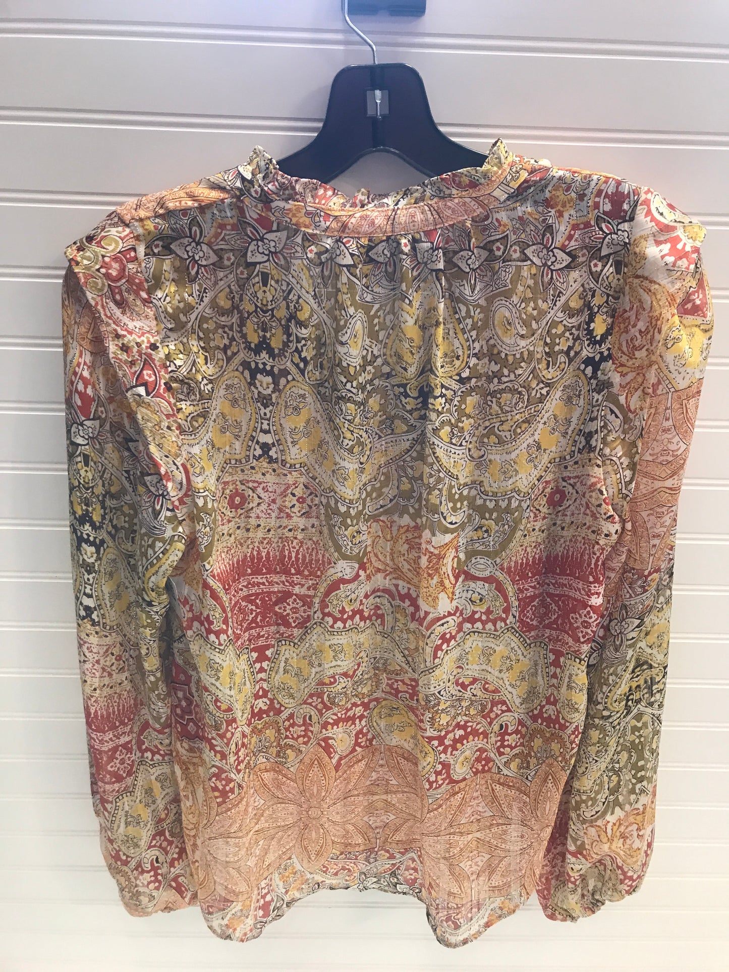 Top Long Sleeve By Rachel Zoe In Multi-colored, Size: M