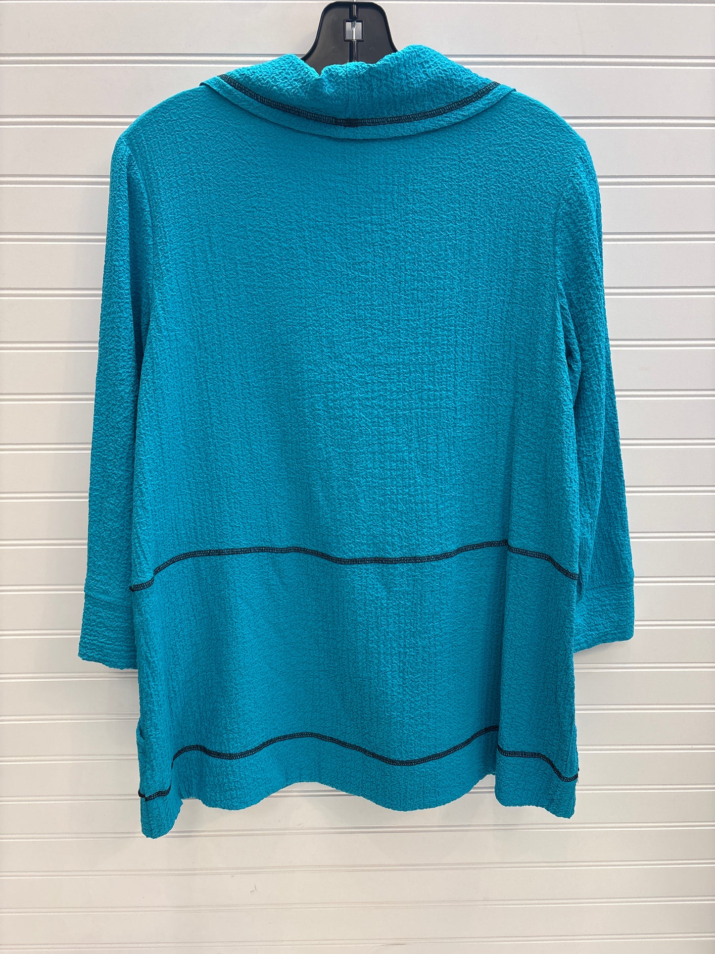 Top Long Sleeve By Ali Miles In Blue, Size: Xs