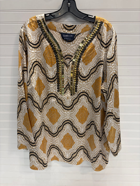 Top Long Sleeve By Jones New York In Multi-colored, Size: 2x