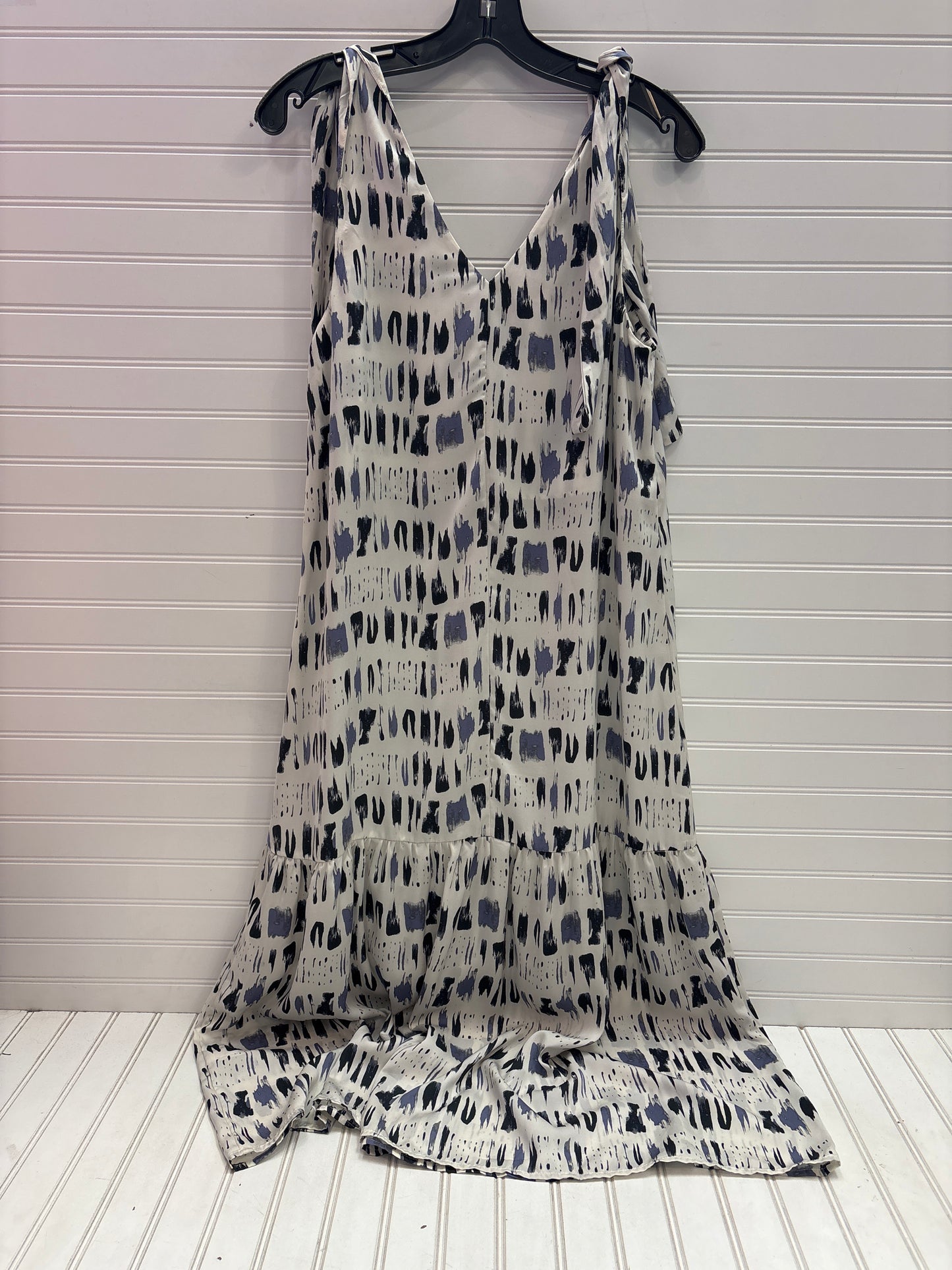 Dress Party Midi By Banana Republic In Blue & White, Size: S