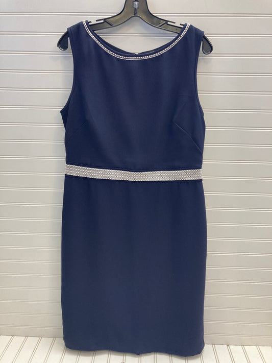 Dress Work By Ann Taylor In Blue & White, Size: 12