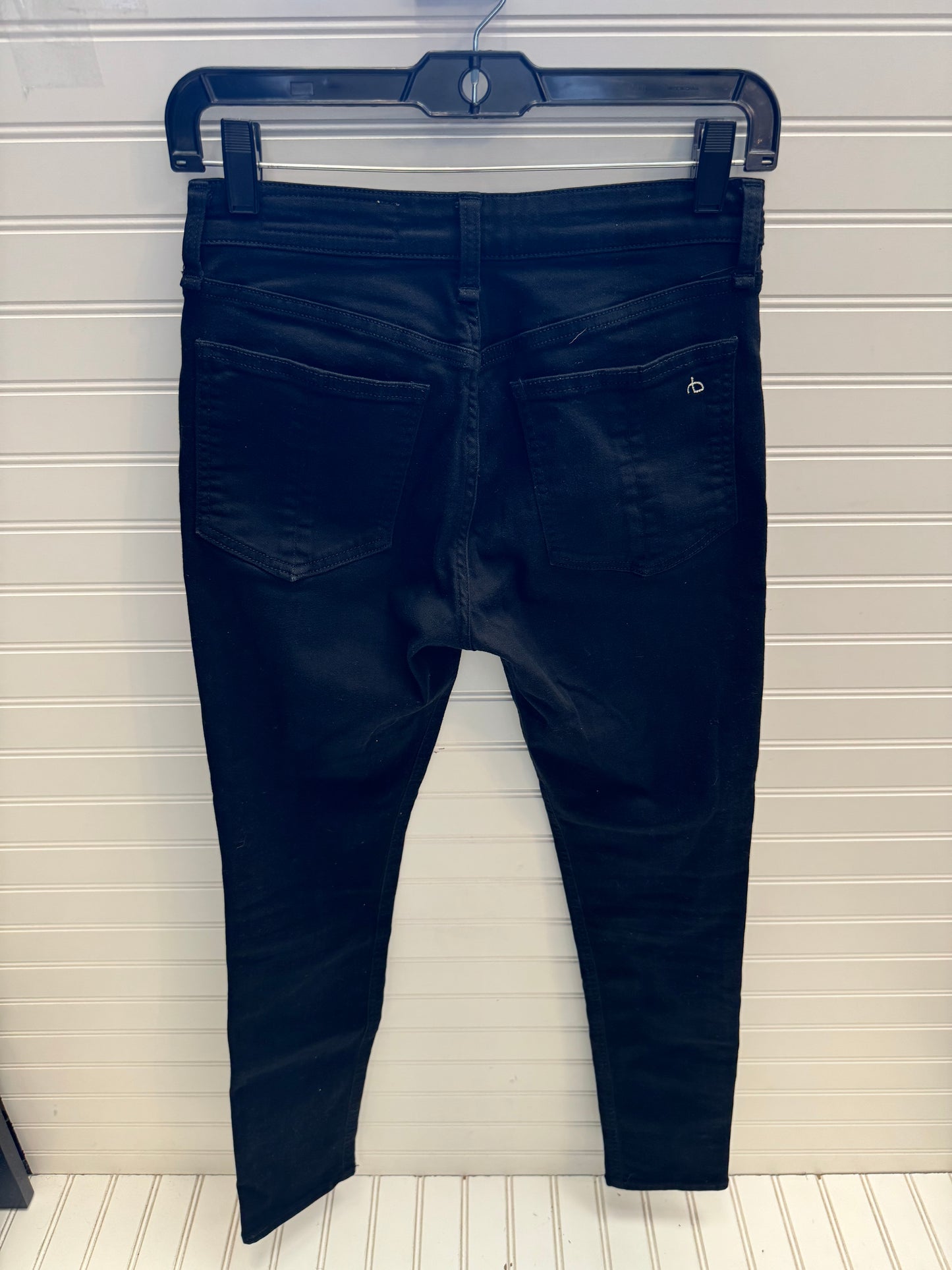 Jeans Skinny By Rag And Bone In Black Denim, Size: 4