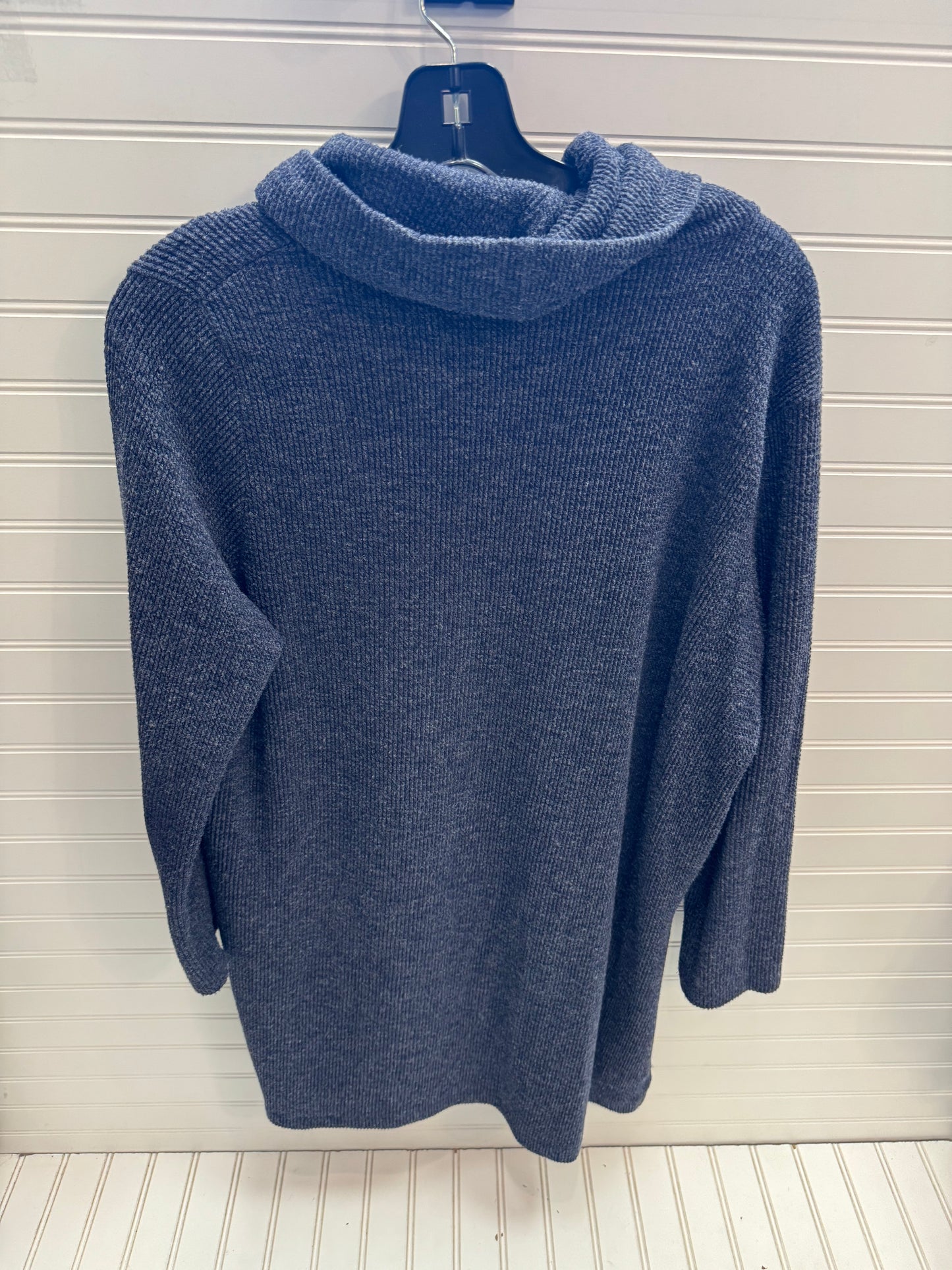 Tunic Long Sleeve By Clara Sun Woo In Blue, Size: L