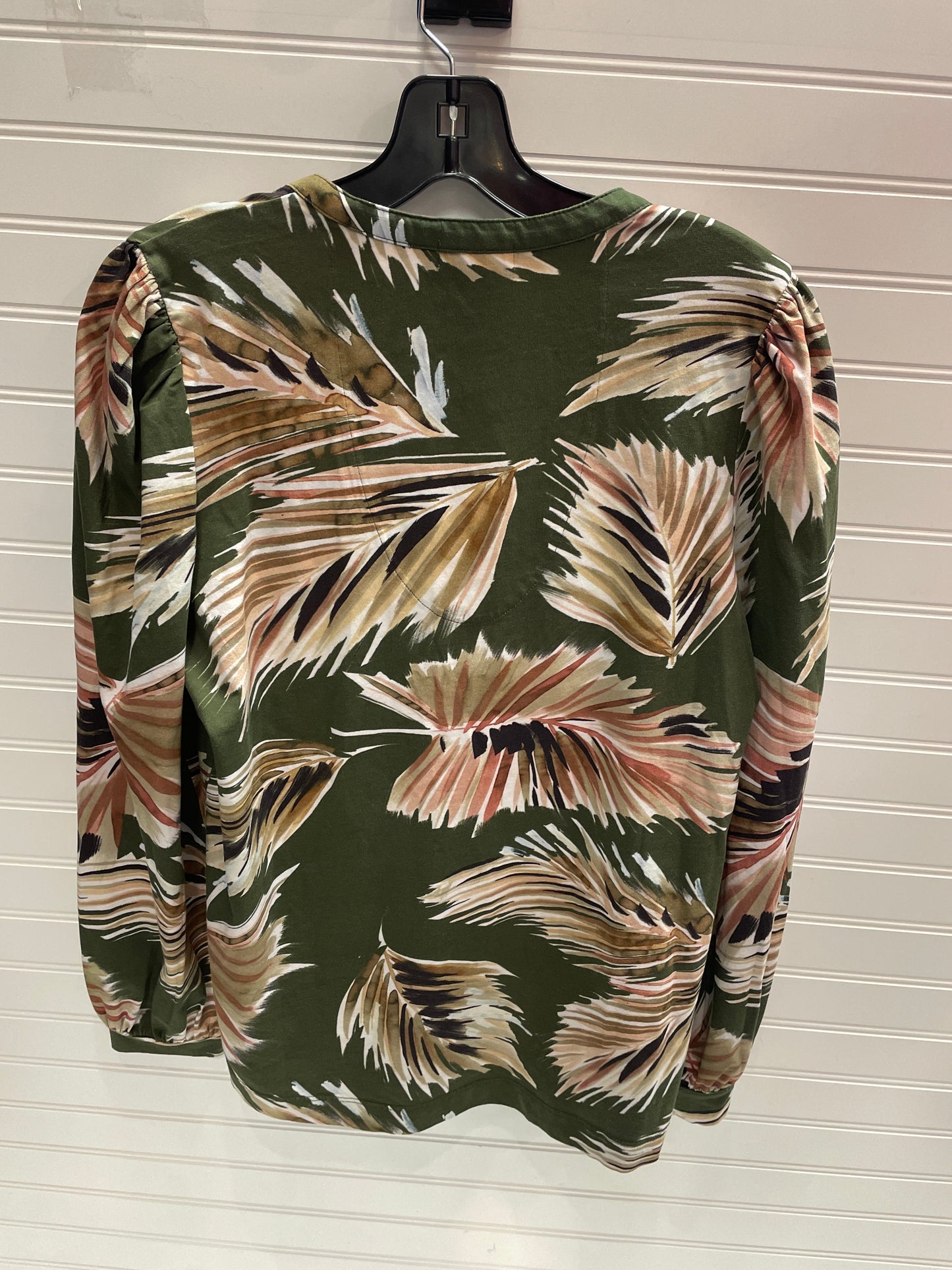 Top Long Sleeve By Nic + Zoe In Multi-colored, Size: M