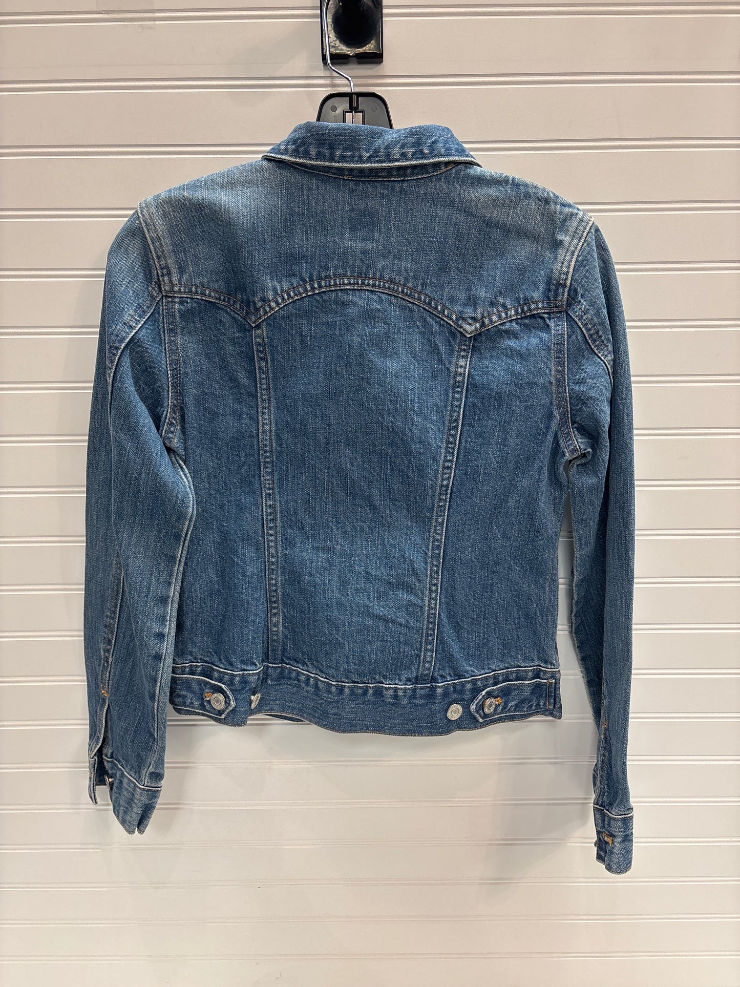 Jacket Denim By Gap In Blue Denim, Size: Xs