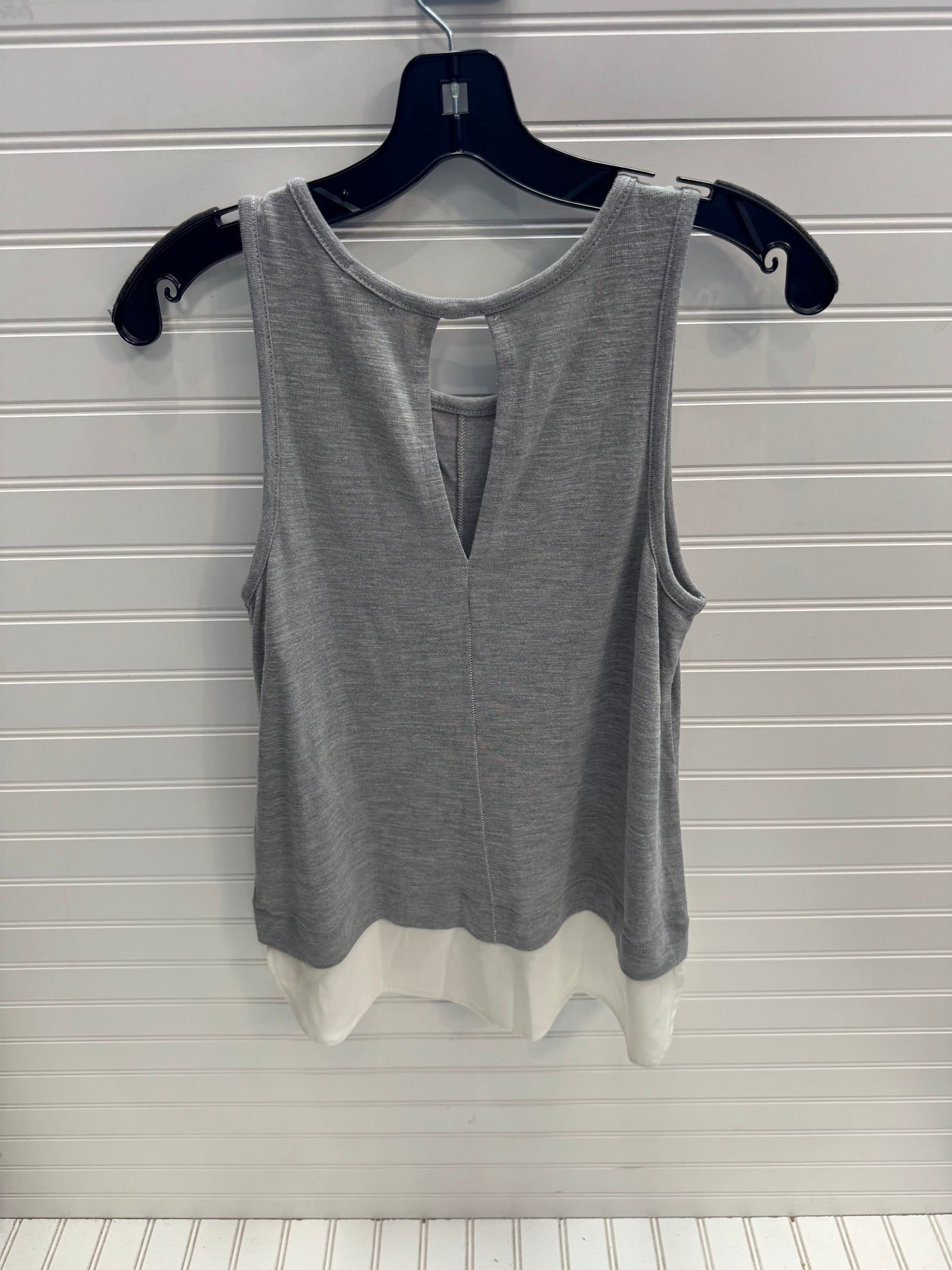 Top Sleeveless By J. Crew In Grey & White, Size: Xs