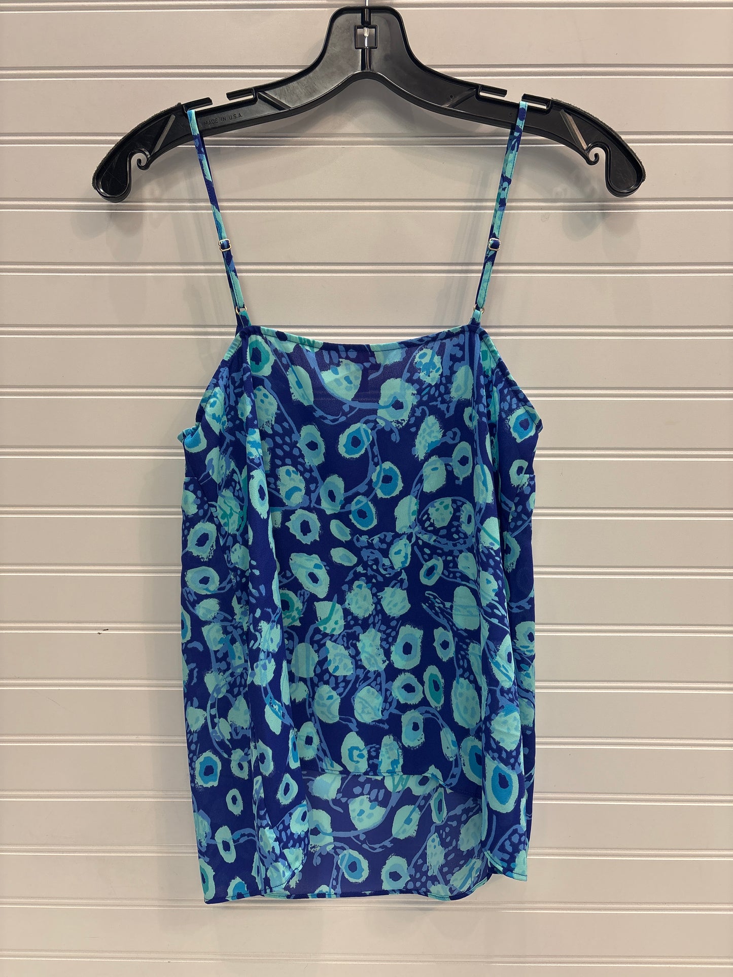 Top Sleeveless Designer By Lilly Pulitzer In Blue & Green, Size: Xs