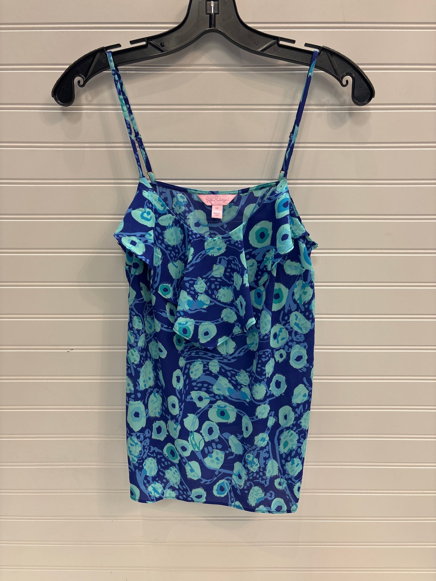 Top Sleeveless Designer By Lilly Pulitzer In Blue & Green, Size: Xs