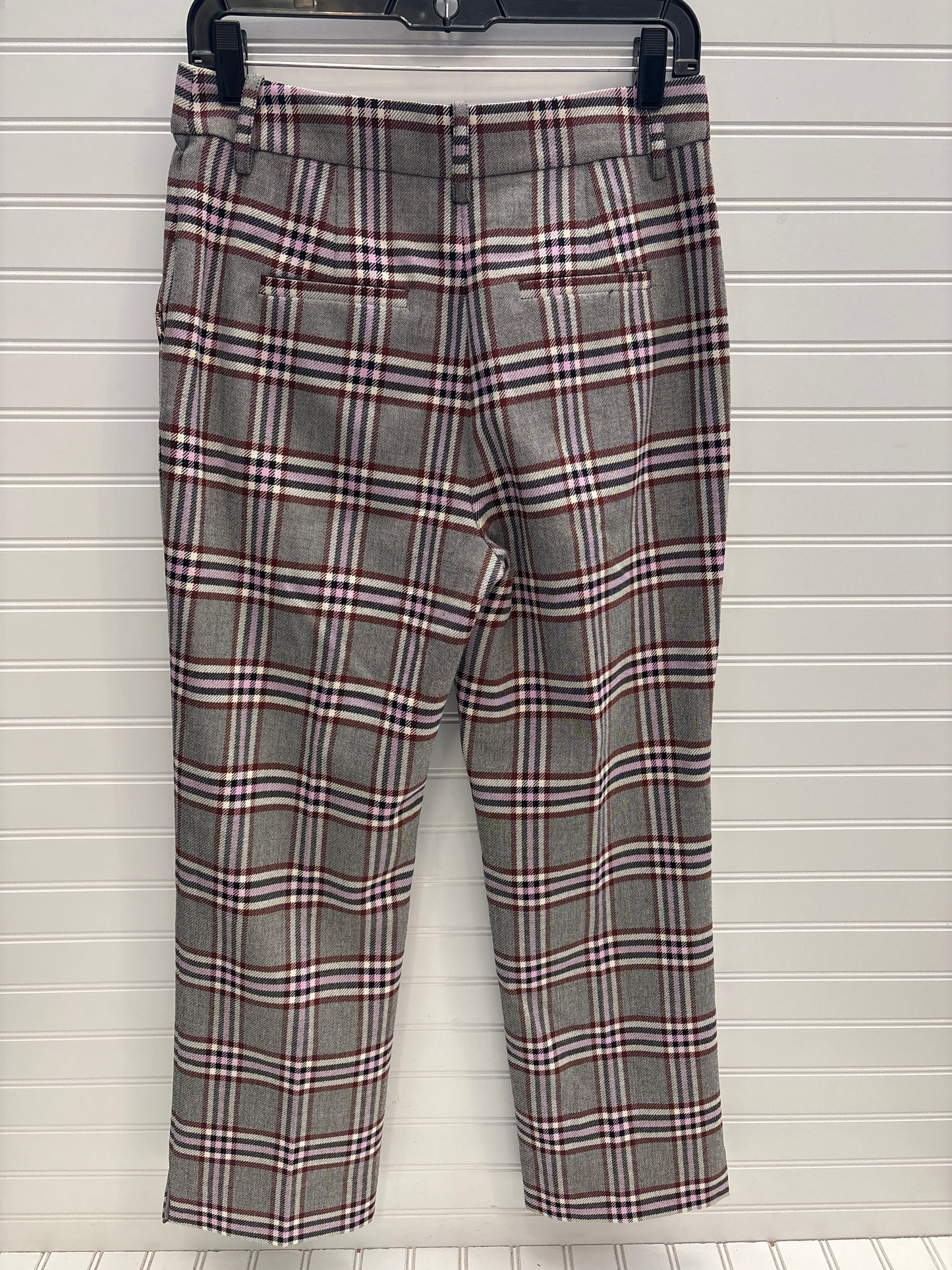 Pants Designer By Derek Lam In Plaid Pattern, Size: 4