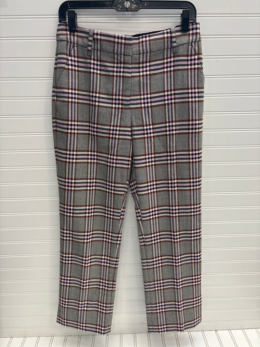 Pants Designer By Derek Lam In Plaid Pattern, Size: 4