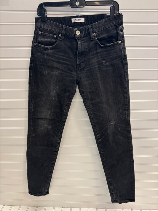 Jeans Straight By Moussy In Black Denim, Size: 6