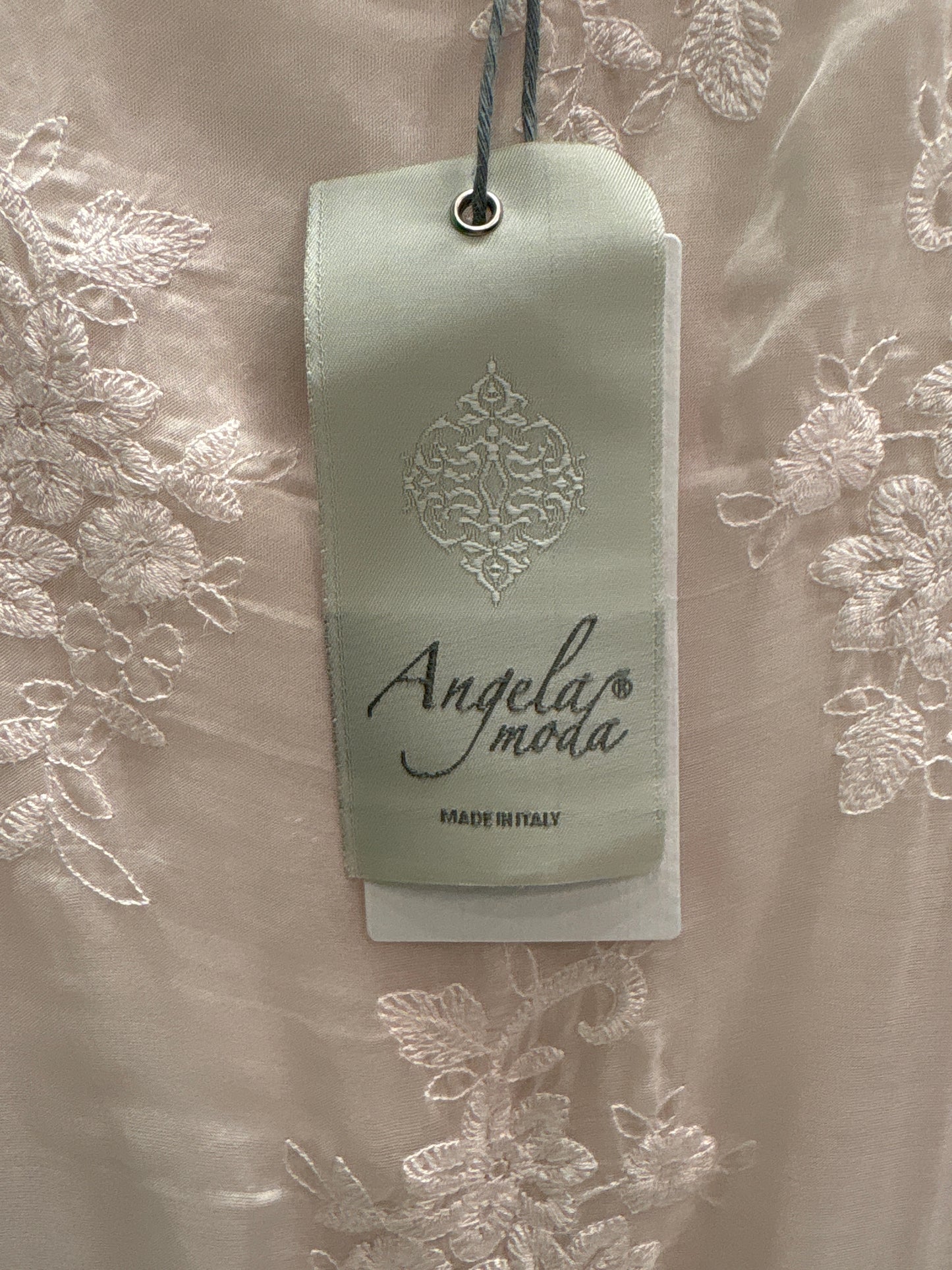 Top Short Sleeve By Angela Moda Italy In Pink, Size: L