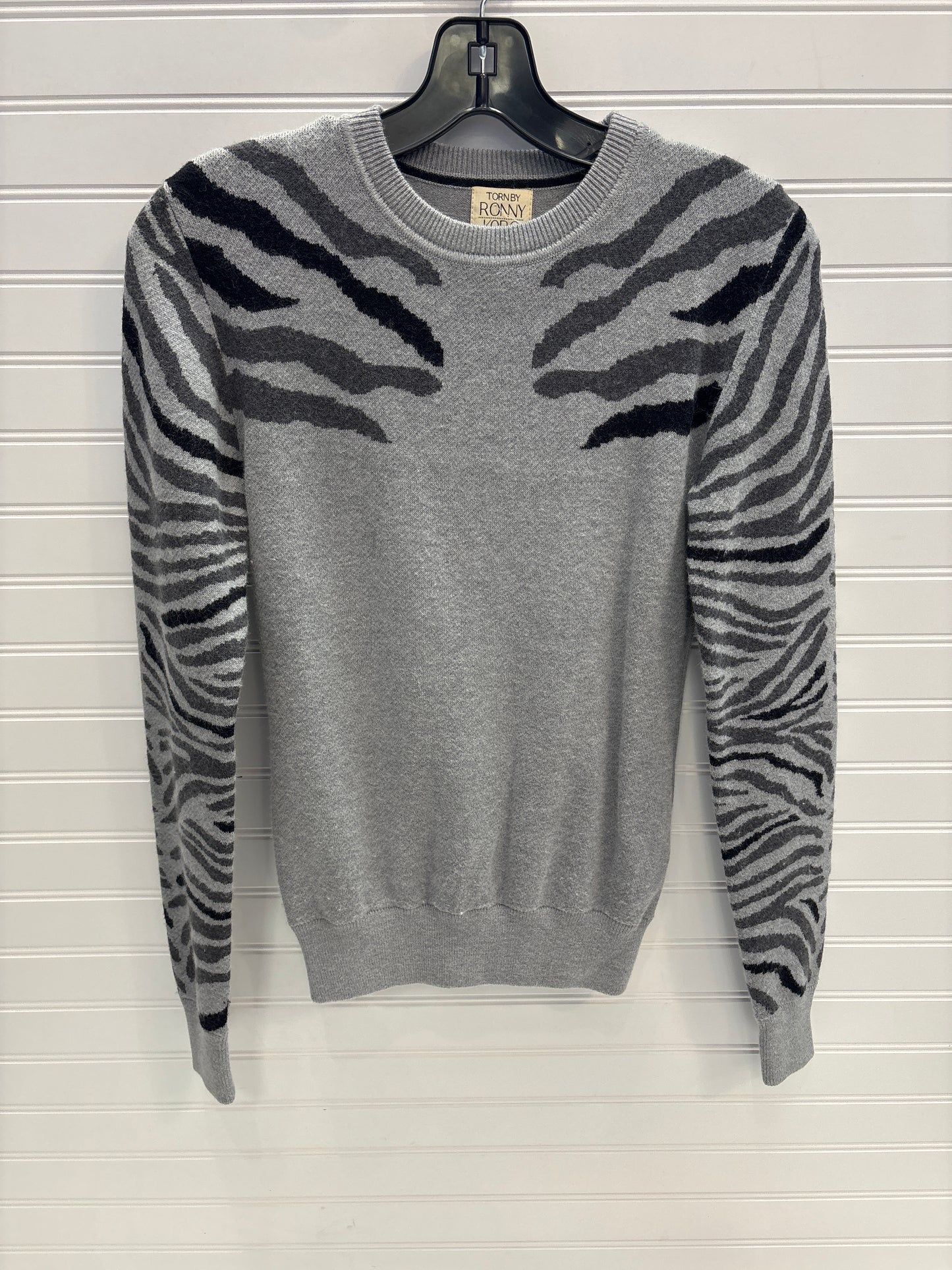 Sweater By Torn by Ronny Kobo In Black & Grey, Size: Xs