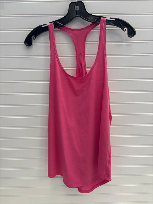 Athletic Tank Top By Lululemon In Pink, Size: M