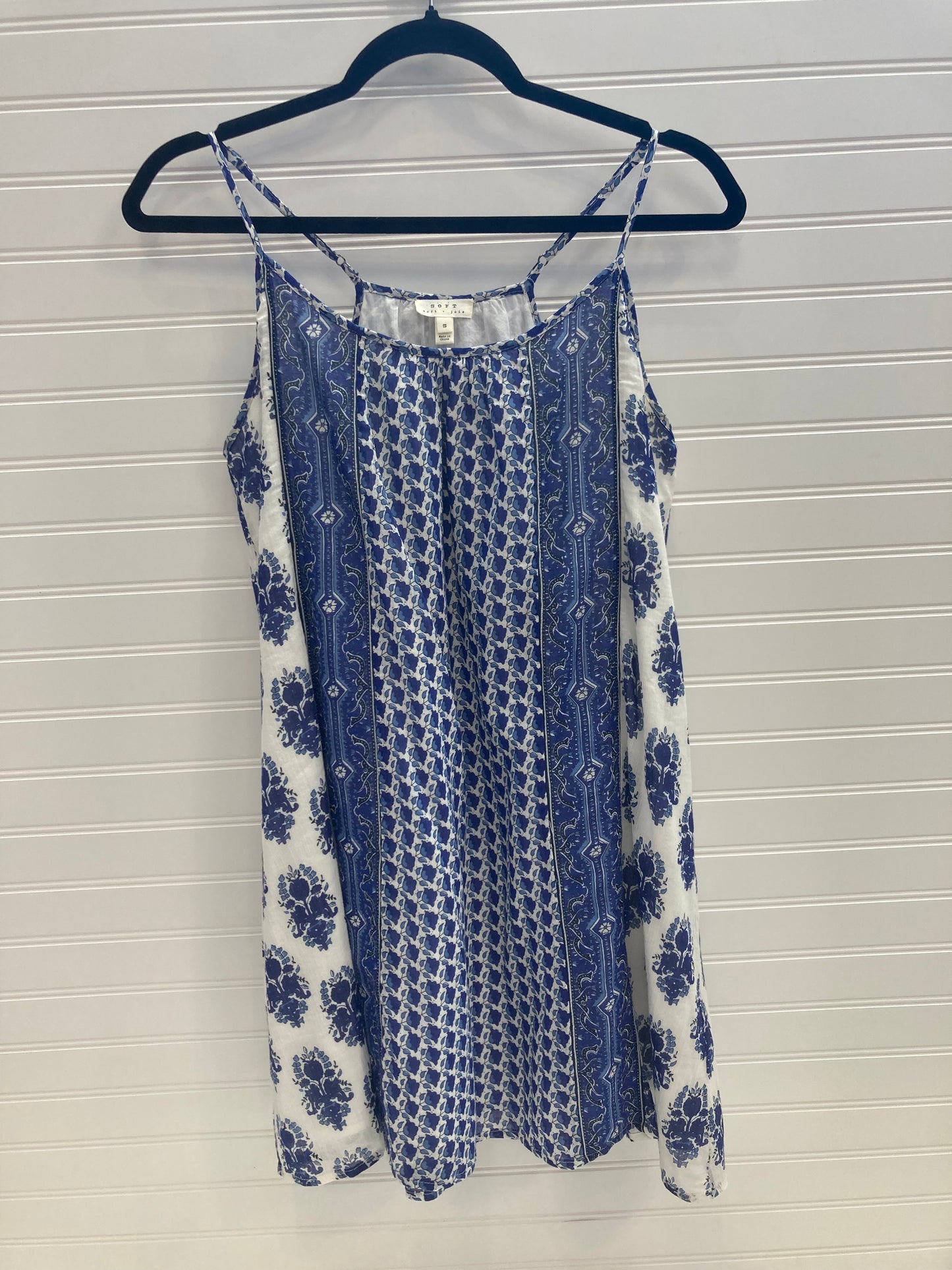 Blue & White Dress Casual Short Joie, Size S