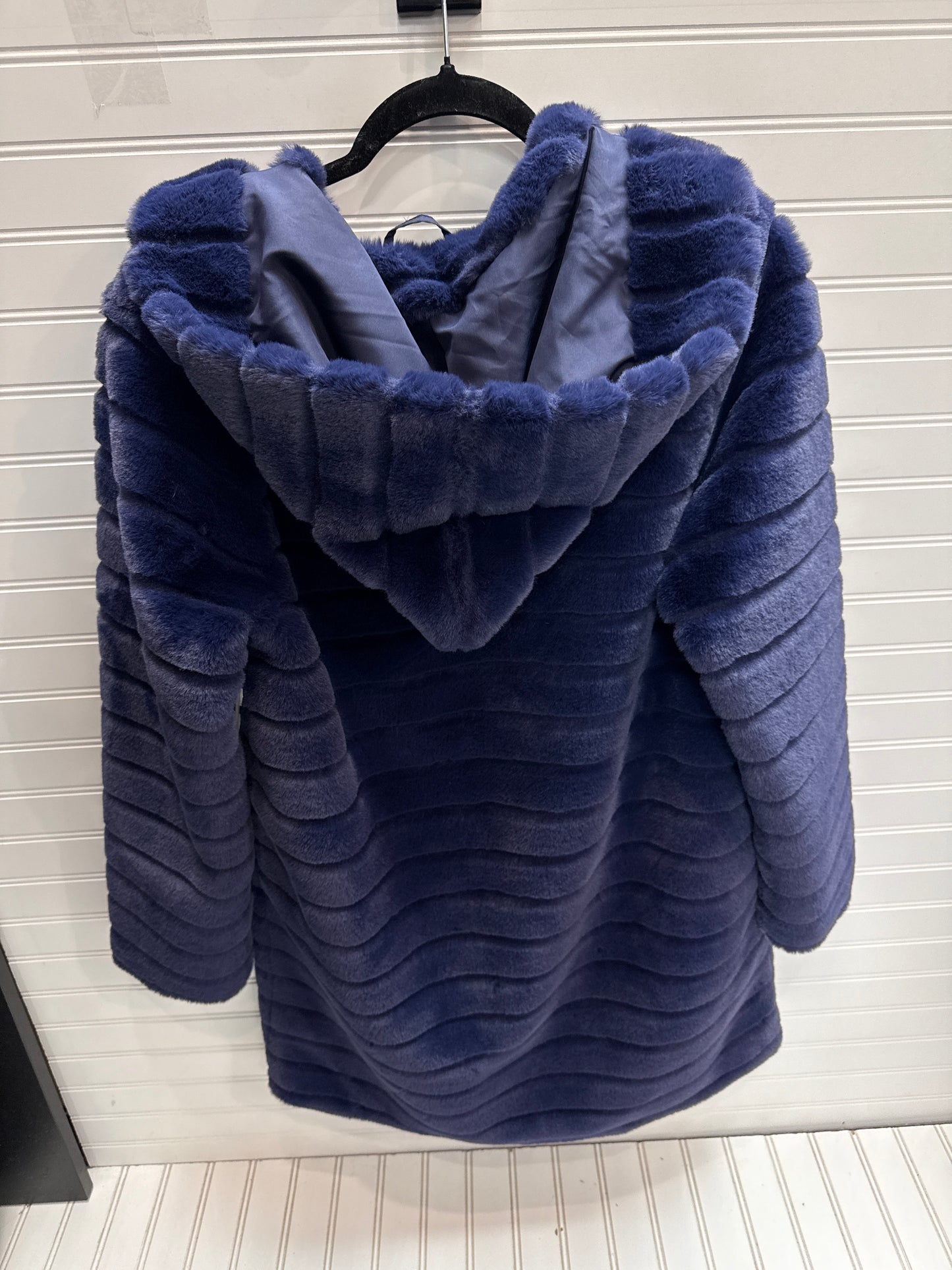 Coat Faux Fur & Sherpa By Rachel Zoe In Blue, Size: S