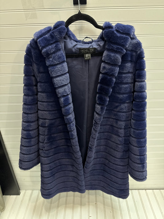 Coat Faux Fur & Sherpa By Rachel Zoe In Blue, Size: S