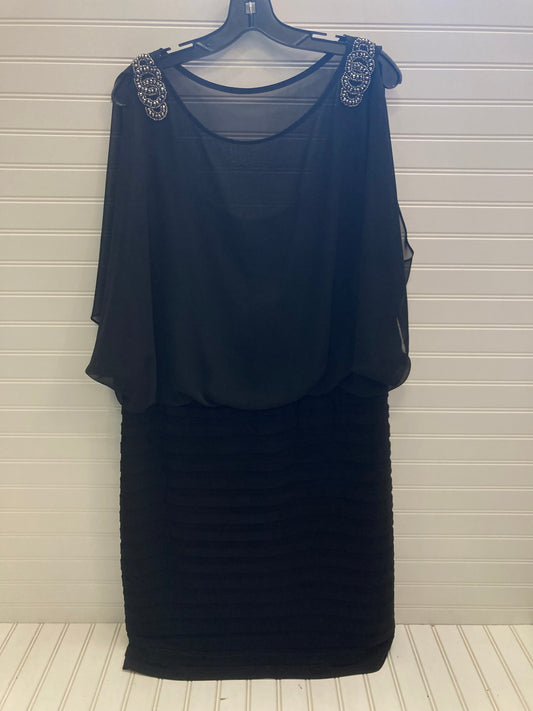 Black Dress Party Midi xscape , Size 18