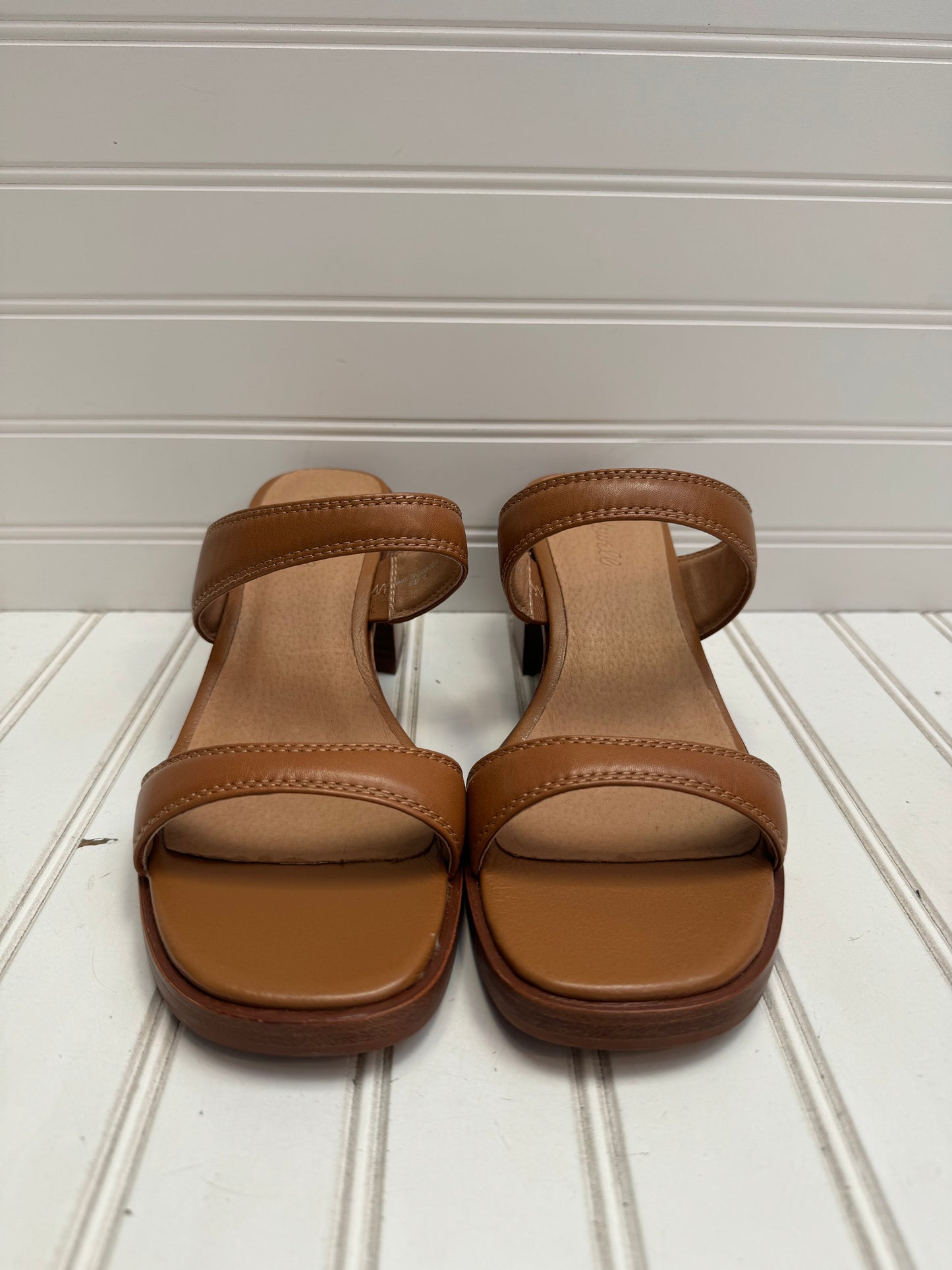 Sandals Heels Block By Madewell In Tan, Size: 10