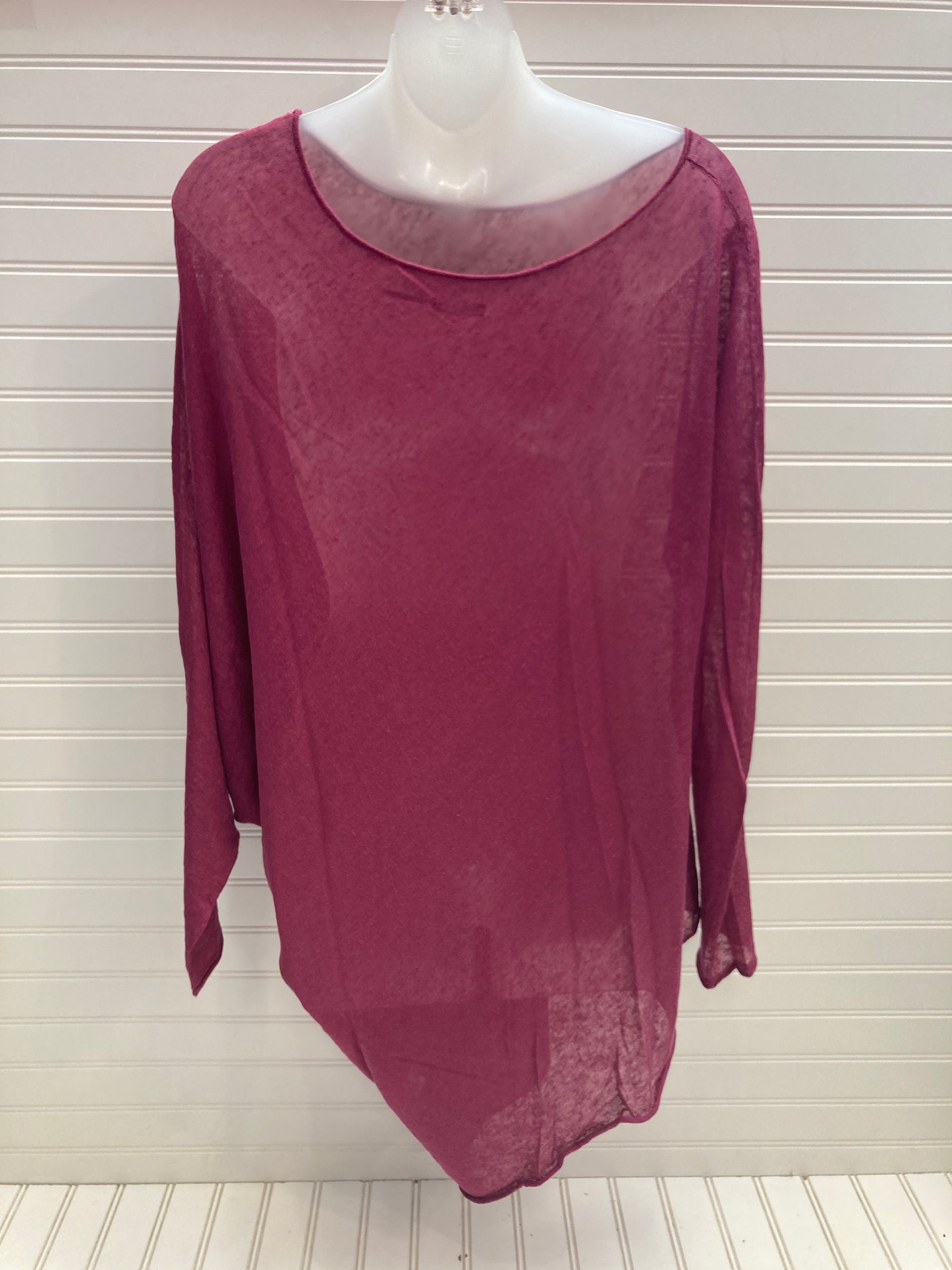 Top Long Sleeve By Stella Carakasi In Purple, Size: S