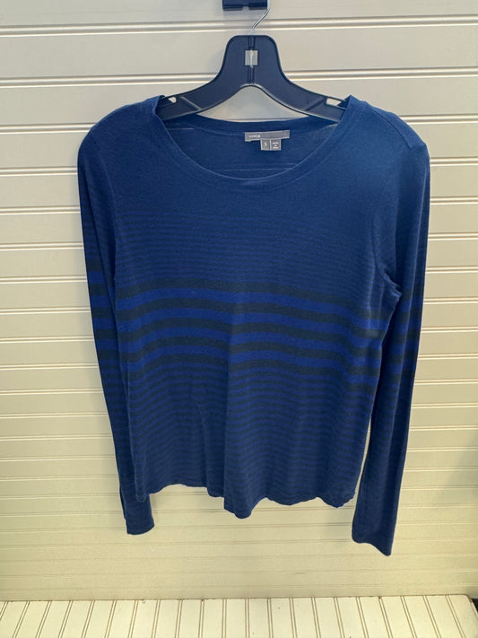 Top Long Sleeve By Vince In Black & Blue, Size: S