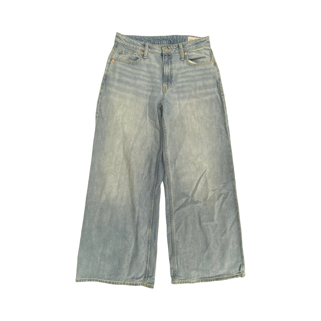 Jeans Wide Leg By Gap In Blue Denim, Size:4