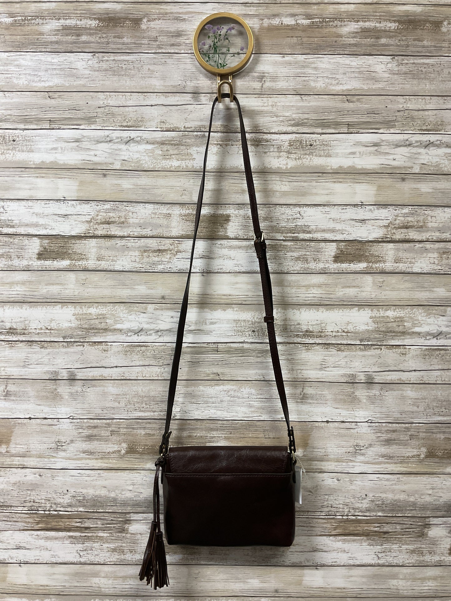 Crossbody Designer By Patricia Nash In Brown, Size:Small
