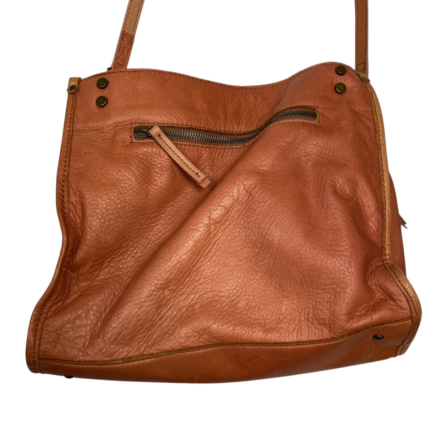 Handbag Leather By American Leather Co In Brown, Size:Medium