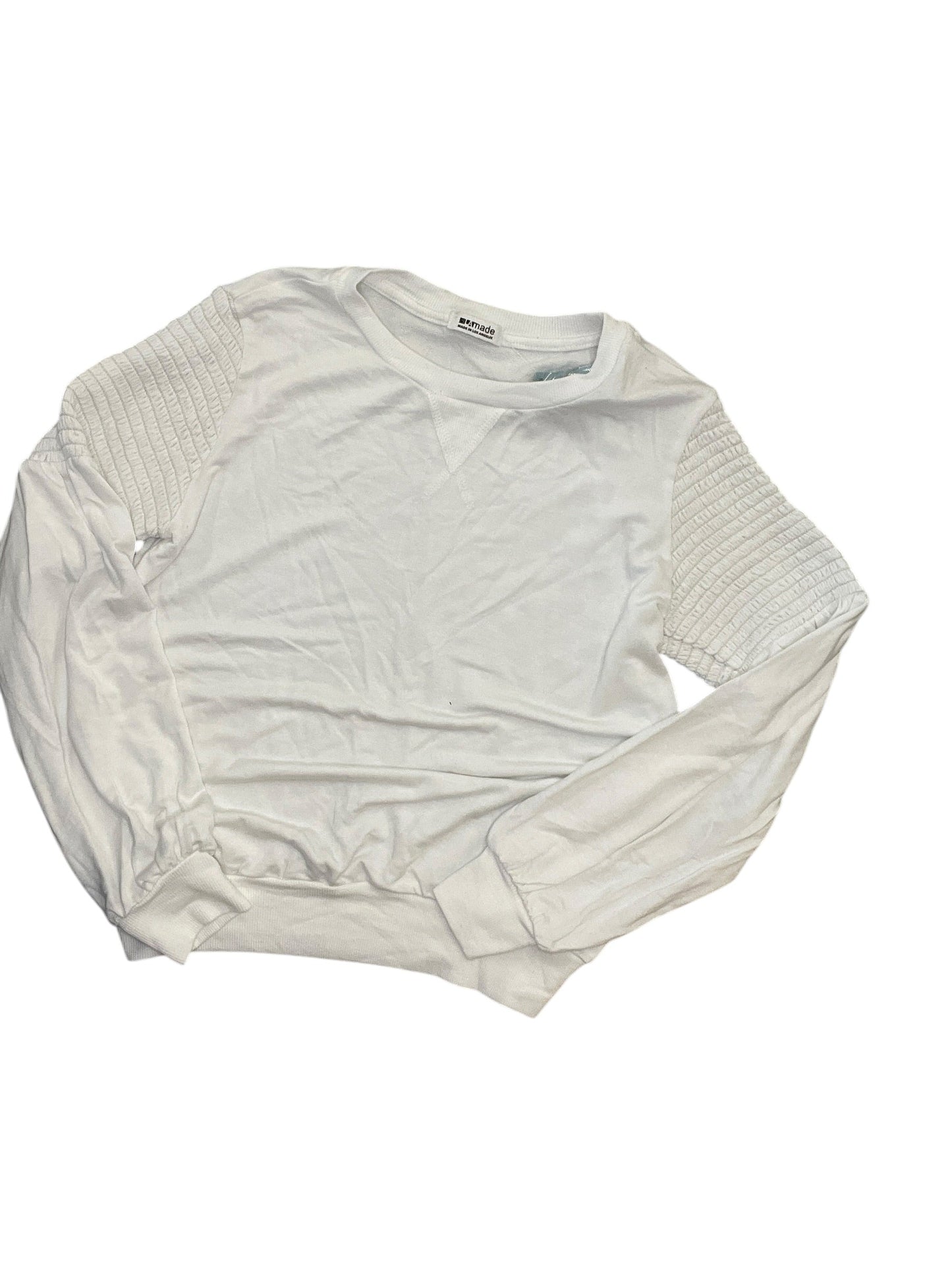 Top Ls By La Made In White, Size:S