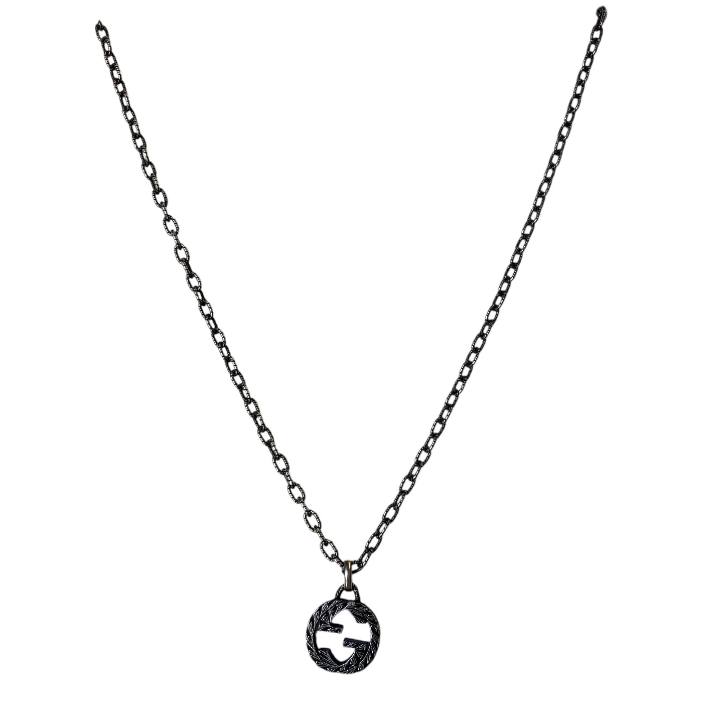 Necklace Luxury Designer By Gucci In Silver