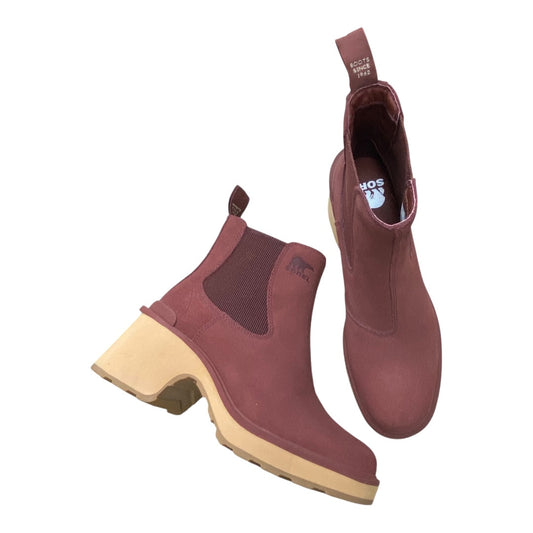 Boots Designer By Sorel In Maroon, Size:7
