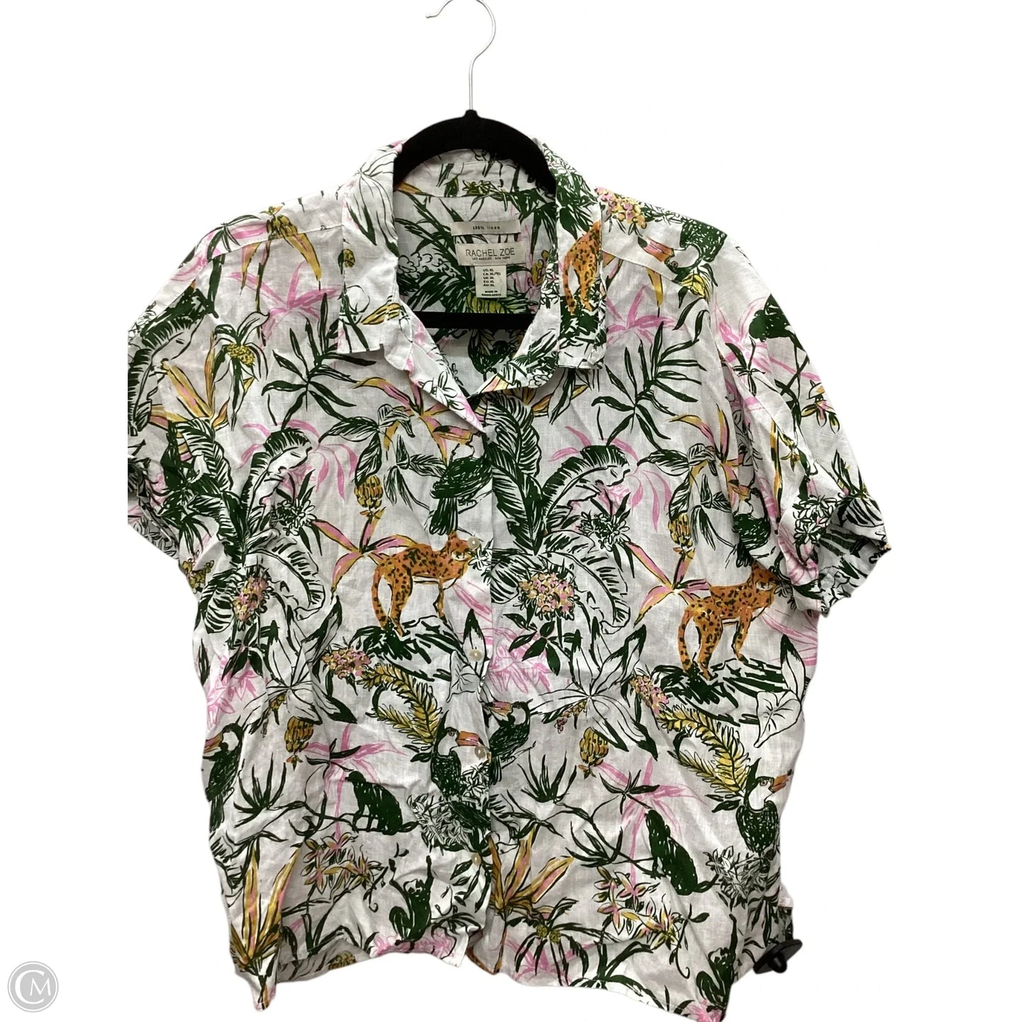 Top Short Sleeve By Rachel Zoe In Multi-colored, Size: Xl