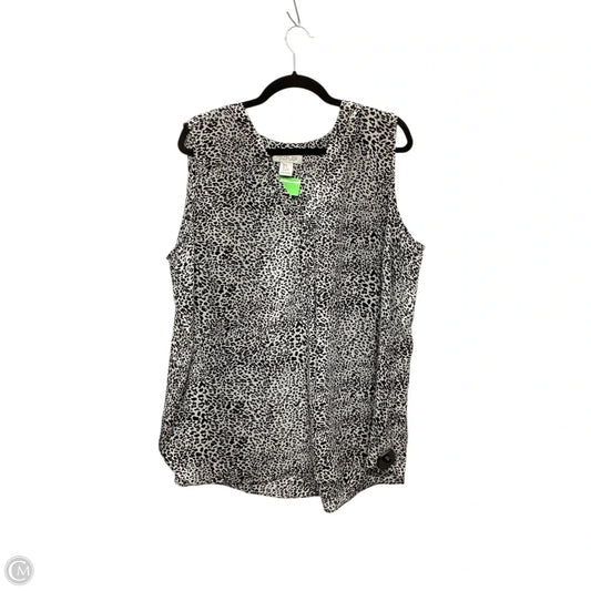 Top Sleeveless By Rachel Zoe In Animal Print, Size: 2x