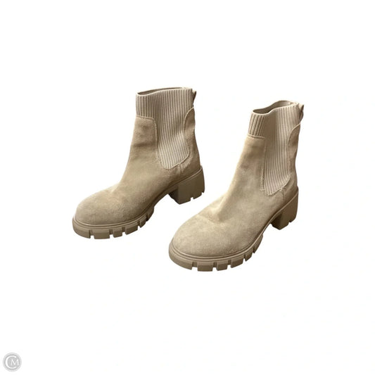 Boots Ankle Heels By Steve Madden In Brown, Size: 7.5