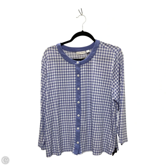 Top Long Sleeve By Susan Graver In Blue, Size: Xl