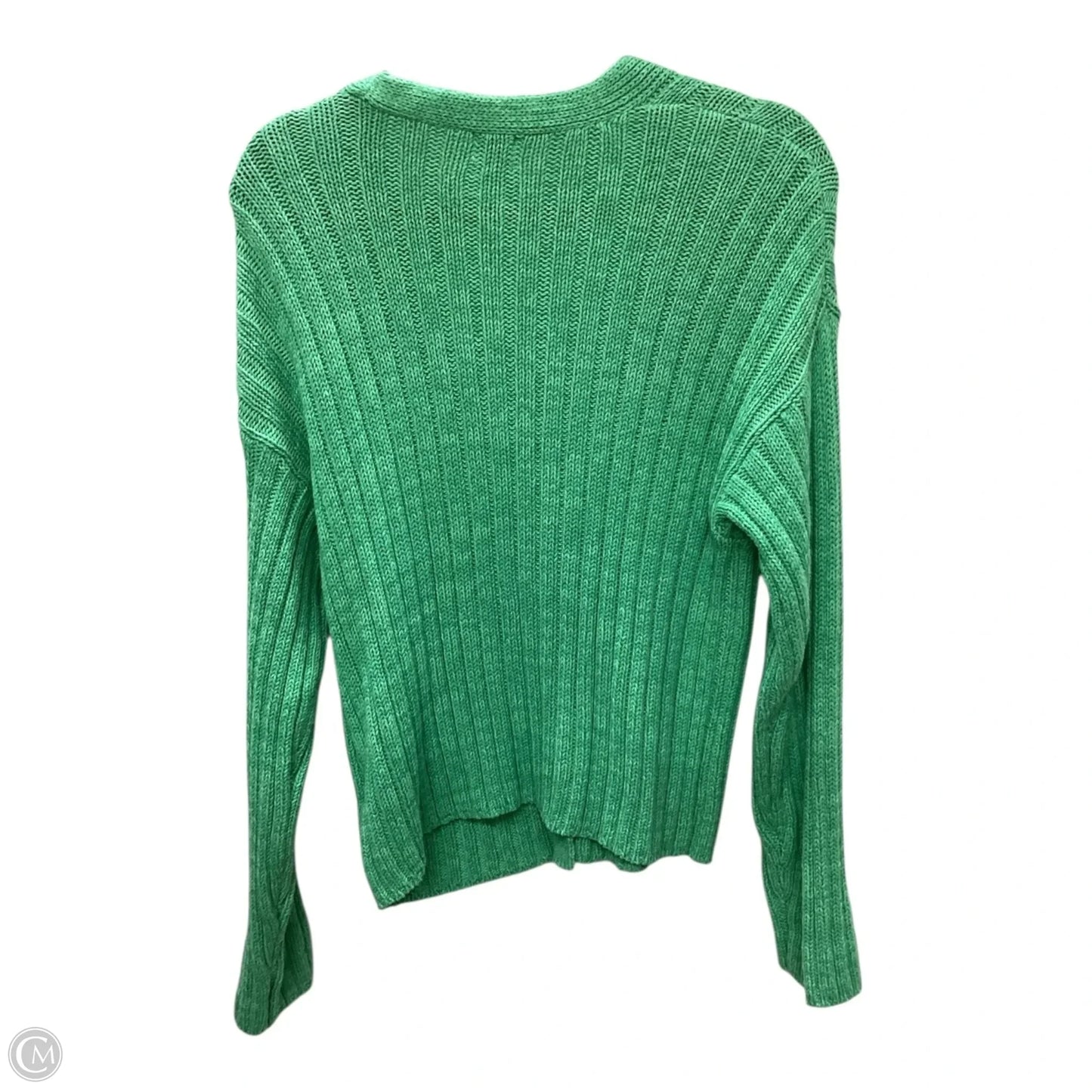 Sweater Cardigan By A New Day In Green, Size: M