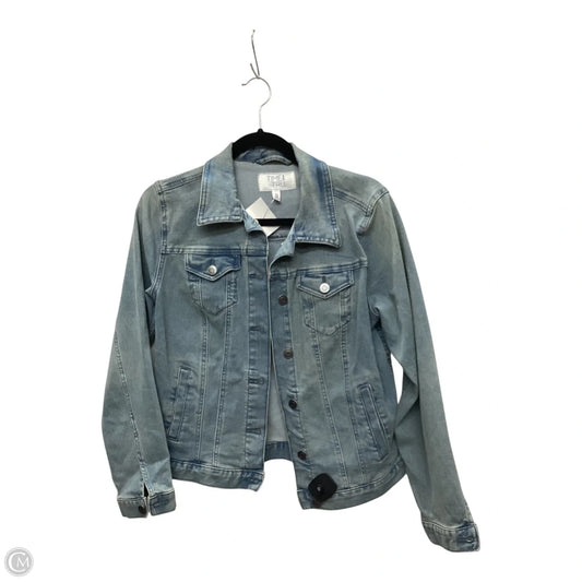 Jacket Denim By Time And Tru In Blue Denim, Size: S