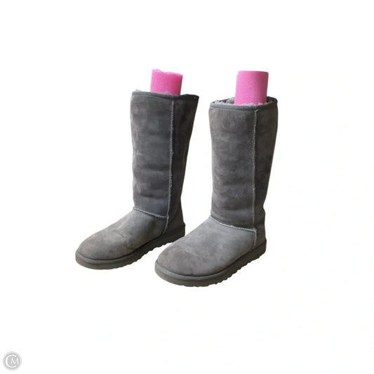 Boots Designer By Ugg In Grey, Size: 8