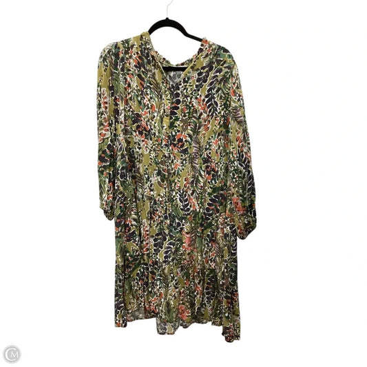 Dress Casual Midi By Chicsoul In Green, Size: 1x