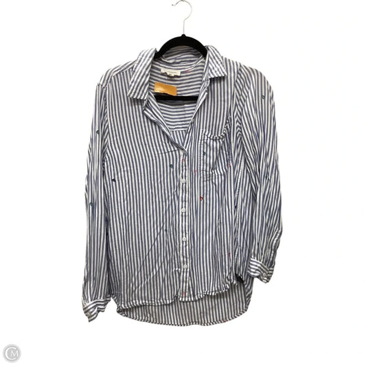 Top Long Sleeve By Beachlunchlounge In Blue, Size: L