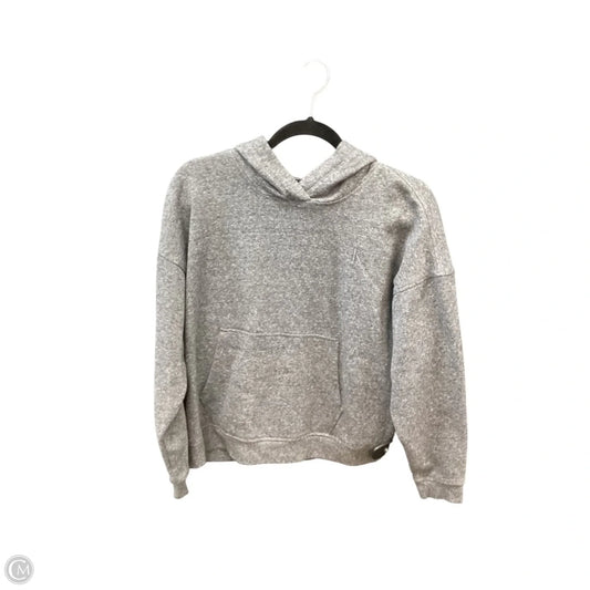 Sweatshirt Hoodie By Calvin Klein In Grey, Size: S