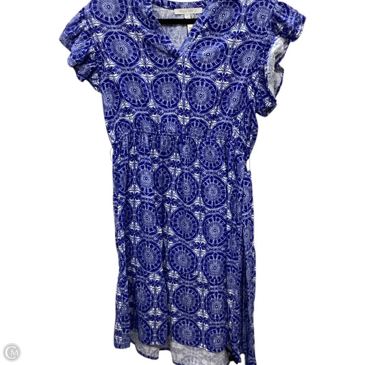 Dress Casual Midi By Clothes Mentor In Blue, Size: L