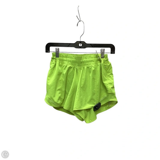 Athletic Shorts By Lululemon In Green, Size: 6