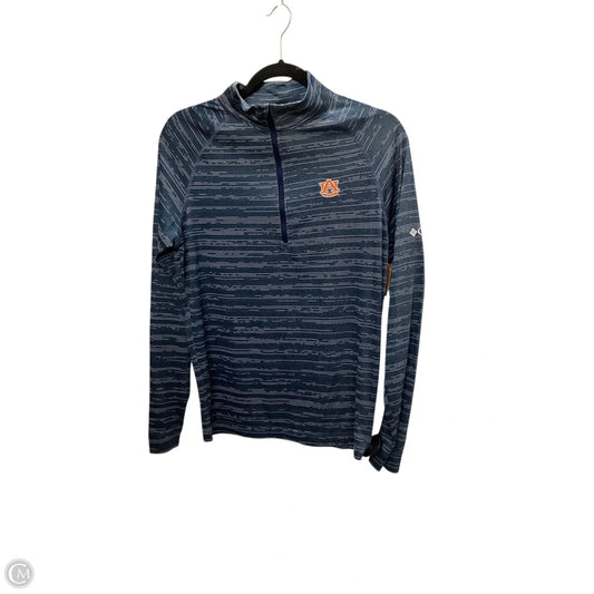 Athletic Top Long Sleeve Collar By Columbia In Blue, Size: S