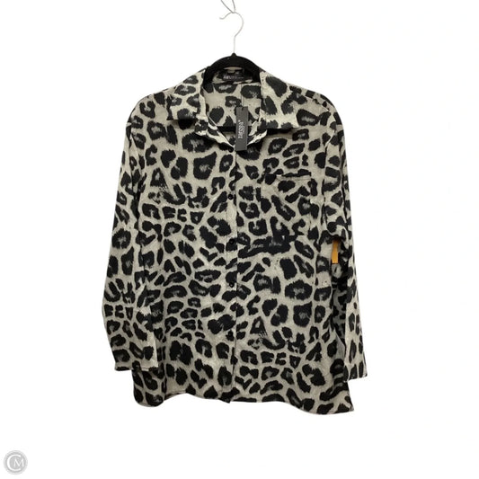 Top 2pc Long Sleeve By Zanzea In Animal Print, Size: L